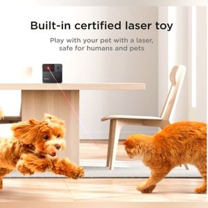 Petcube Play 2 Wi-Fi Pet Camera with Laser Toy for Cats & Dogs, 1080P HD Video